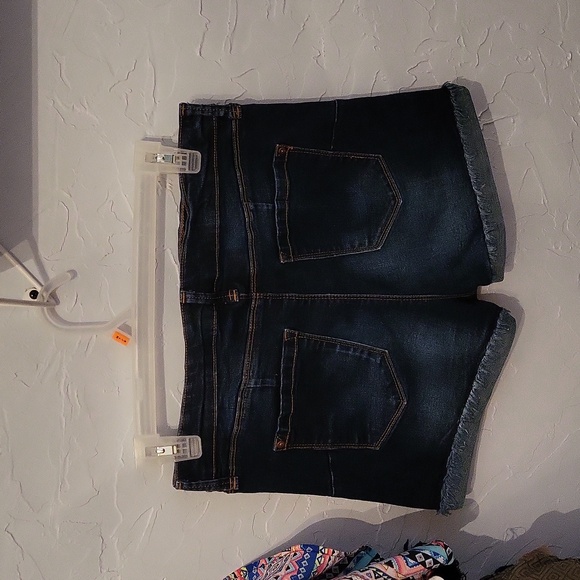 NOBO High Rise Faux Denim Shorts, set of 2 - Picture 2 of 5